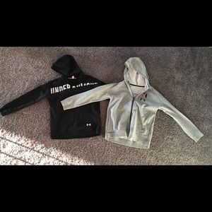 2 Under Armour sweat shirts